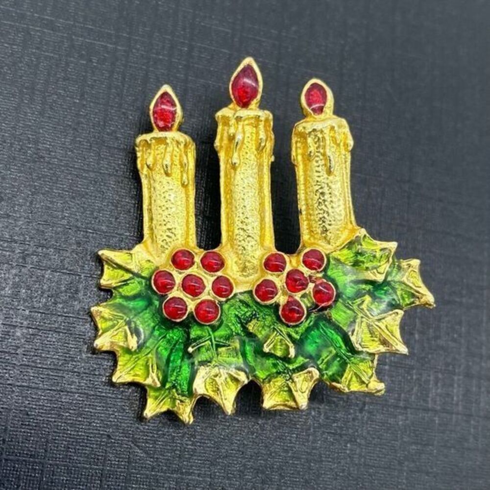Vintage Christopher Radko Christmas Brooch